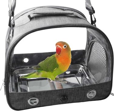 Транспортна сумка для птахів Asfrode з підставкою та металевим підносом: для папуг, канарек, хвилястих та корел