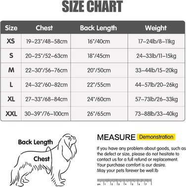 Водонепроникна куртка для собак Heywean з флісовою підкладкою, червона (L)
