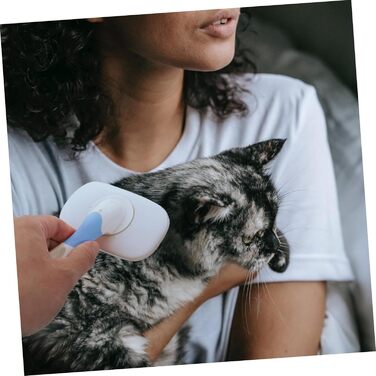 Масажна щітка для тварин ULTECHNOVO 3 шт. для котів та собак з довгим хутром, синього кольору, 15x10x2.2 см