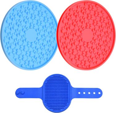 Матрас для повільного виливання корму для собак Kare & Kind та щітка для миття тварин - для заспокоєння під час миття, грумінгу та тренувань