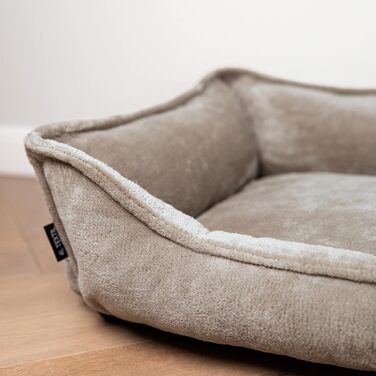 Ортопедичне собаче ліжко 4L Textil IRIS Premium-LINE з Memory Foam (100x80 см, коричневе)