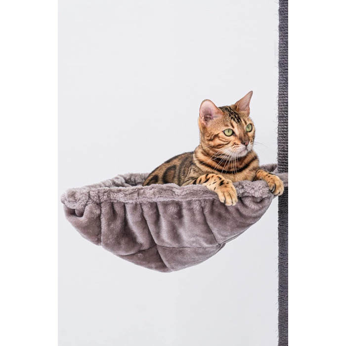 Дряпка для котів Petrebels Alexis 224 до стелі, 45x35x224 см, капучино