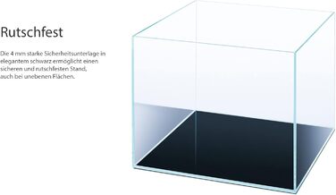 Q-Grow Nano акваріум 36 л, ультрапрозоре біле скло, 35x35x30 см, яскравість кольорів, наноакваріум для риб і рослин