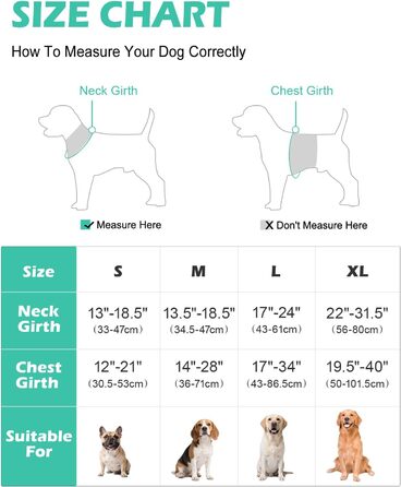 Світловідбиваючий нашийник для собак Joytale з LED, для середніх собак, без натягування, з ручкою, регульований, для нічних прогулянок, зелений, розмір M (1 шт.)
