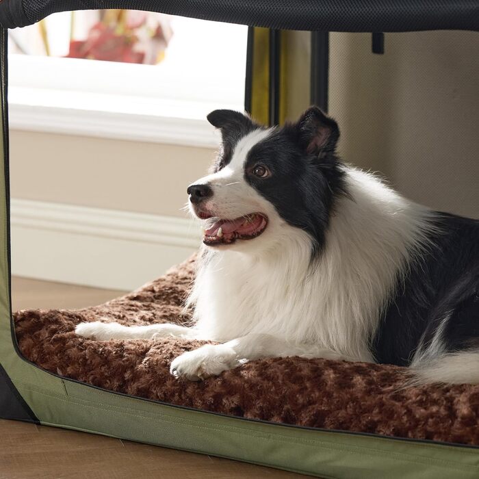 Килимок для собак середнього розміру BEDSURE, 71x50x7 см, миючий, з антиковзною основою, коричневий