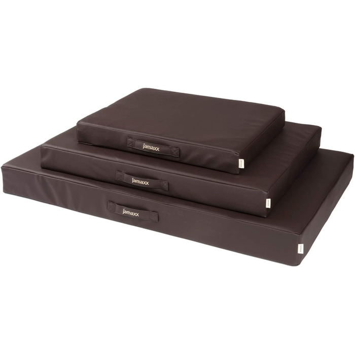 JAMAXX® Преміум подушка для собак, лежанка для собак, канва, ортопедична, memory foam, середні породи, вінтажна канва, матрац PDB1017 M, 90x70/65 см, коричневий