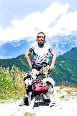 iEnergy™ MAL Hunderucksack: Водонепроникний рюкзак для собак – зручний та добре об'ємний для походів (маленький)