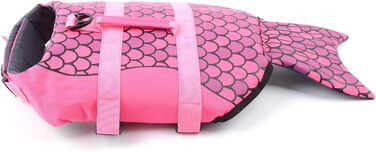 Світшот для собак 'Акула' - рятувальний жилет для Французького бульдога (розмір M, русалка)