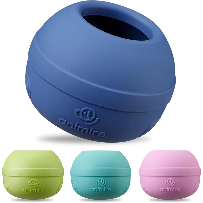 Інтерактивна іграшка-заспокійник для собак, з можливістю заповнення, для тривалої розваги, морозостійка, безпечна для здоров'я (блакитно-зелений)