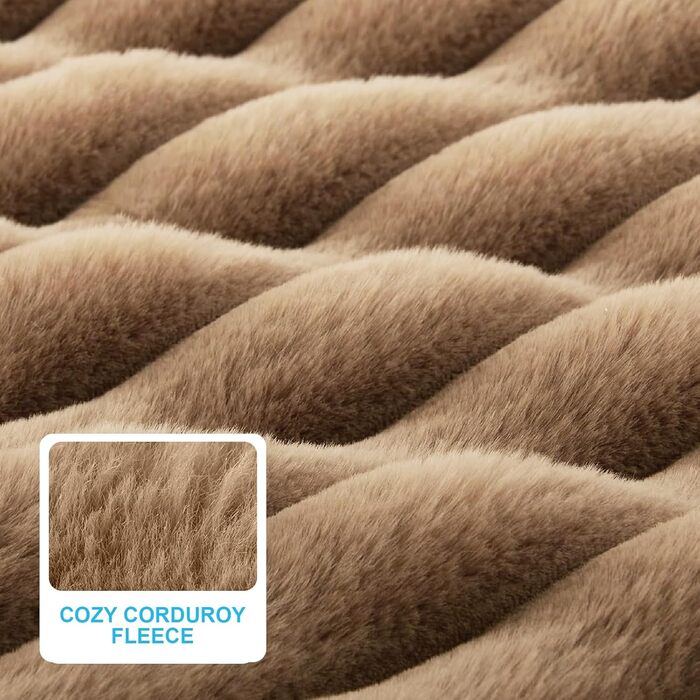 Комфортне ліжко для собак великих порід, знімний та пральний чохол, плюшеве ліжко Deluxe для клітки, неслизька підстилка для тварин, матрац для собачої будки (X-Large, Коричневий)