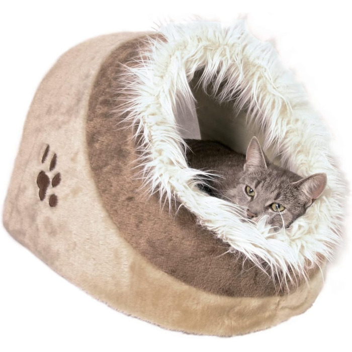 Будиночок для кота Trixie Minou 41×30×50 см, бежевий/коричневий