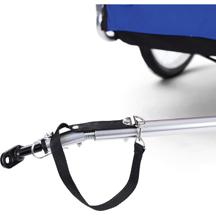 Причіп для велосипеда для собак, складний, блакитно-чорний, до 40 кг