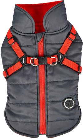 Зимовий комбінезон для собак Puppia Mountaineer II, розмір S, сірий