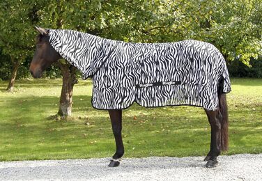 Покривало від мух Kerbl RugBe Zebra для коней з начосом, 165 см