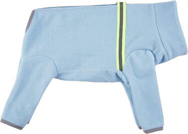 Зимовий одяг для собак, теплий м'який флісовий халат з світловідбиваючим блискавкою, костюм для собак, піжама для домашніх тварин (розмір XXL, блакитний)