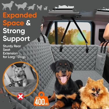 Подовжувач для заднього сидіння автомобіля для собак