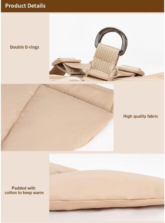 Тепла жилетка для собак з повідком, водонепроникний дощовик для маленьких собак, куртка для цуценят на холодну зиму (Рожевий, 5XL)