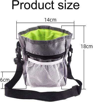Сумка для ласощів для собак, для тренувань та прогулянок, з тримачем для пакетів, регульований ремінь, для цуценят та подорожей