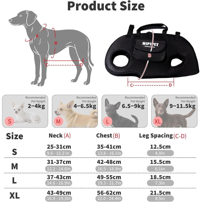 PETCUTE Сумка-переноска для собак 4 в 1, XL, чорна: переноска, рюкзак, гамак, ліжко