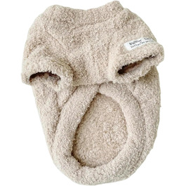 Пуловер для собак, теплий пуловер для маленьких собак, дрібних та середніх порід, для такс та цуценят, колір світло-коричневий, розмір XL