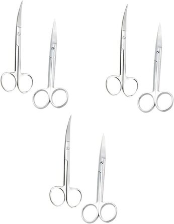 Набір професійних ножиць для грумінгу собак та котів BESTYASH (4 шт.) - прямі та зігнуті, нержавіюча сталь, ергономічний дизайн