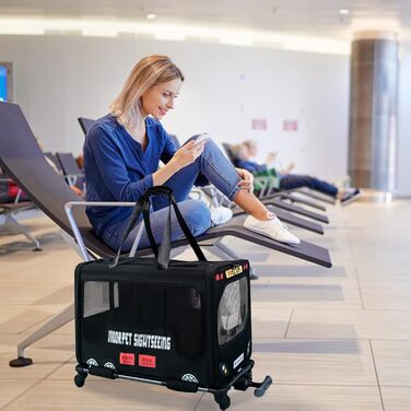 Дитяча та переносна сумка-переноска для тварин Galatée - чорна