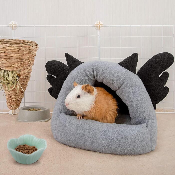 Миска для хом'яків LuckyOpt з кераміки, легка у митті, протиковзна, для їжі та води, підходить для хом'яків, золотих мишей, кроликів, їжаків, міні-свинок, папуг (зелена)