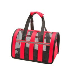 Прозора регульована переноска для домашніх тварин Toddmomy з сітчастою конструкцією, дихаюча та міцна. Маленька переноска для собак на винос з регульованим плечовим ременем. Практична переноска для транспортування.