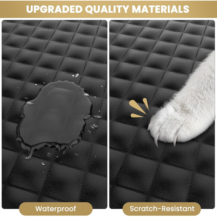 Захист для багажника автомобіля для собак, XL, чорний. Водонепроникний килимок-органайзер для собак, сумісний з SUV, седаном та фургоном