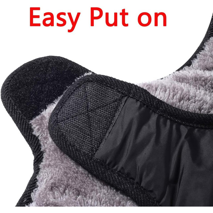 Водонепроникна тепла куртка для собак середнього розміру, бавовняна, чорного кольору, розмір L