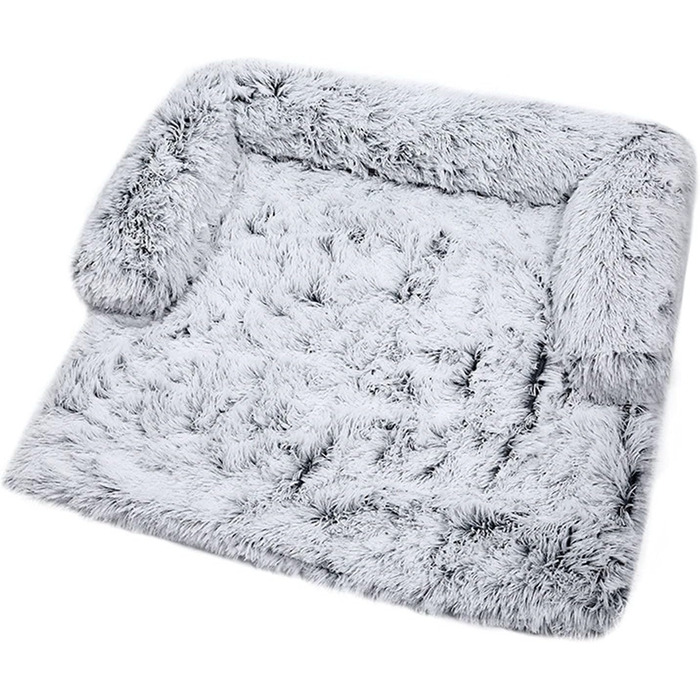 М'яка плюшева підстилка для собак, диван, заспокійне ліжко для собак, ультрам'яке хутро, лежанка для домашніх тварин, м'яка, пральна, ковдра, подушка, чохол на меблі, захист, лежанка для собак та котів (L)