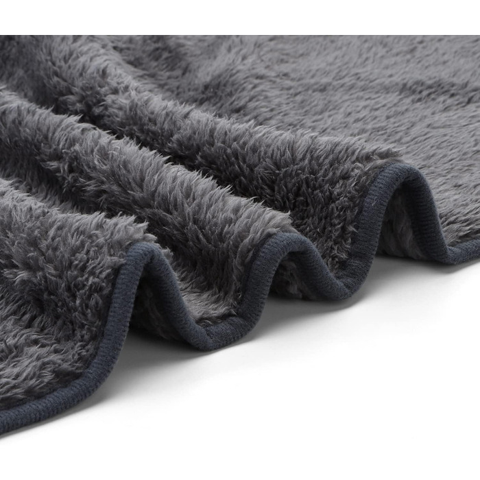 М'який флісовий килимок для собак та котів Nobleza, 160 x 120 см, сірий (XL)