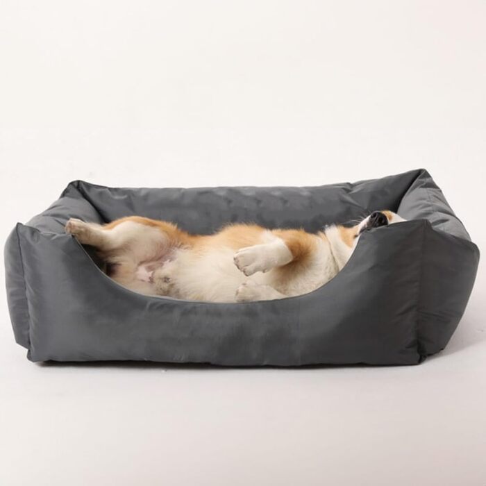 Водонепроникне лежанка для собак M&Catree, прямокутна, м'яка, сірого кольору, розмір 60x80x24 см