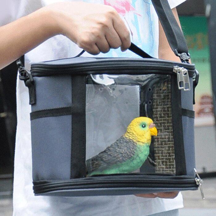 Транспортна переноска Vogel для подорожей: сумка-переноска для папуг, хвилястих та корел