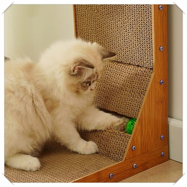 Низька кігтеточка K&M для котів до 60 см