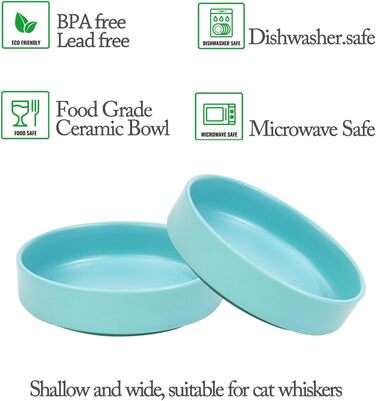 Котло propositions Keramik, 15 * 4 см, годівниця для котів та кошенят (Блакитний)