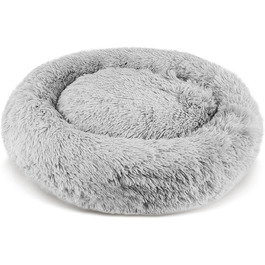 М'яке ліжко для собак та котів Alaska Grey, велике, 81 см, знімний чохол, неслизьке, машинне прання