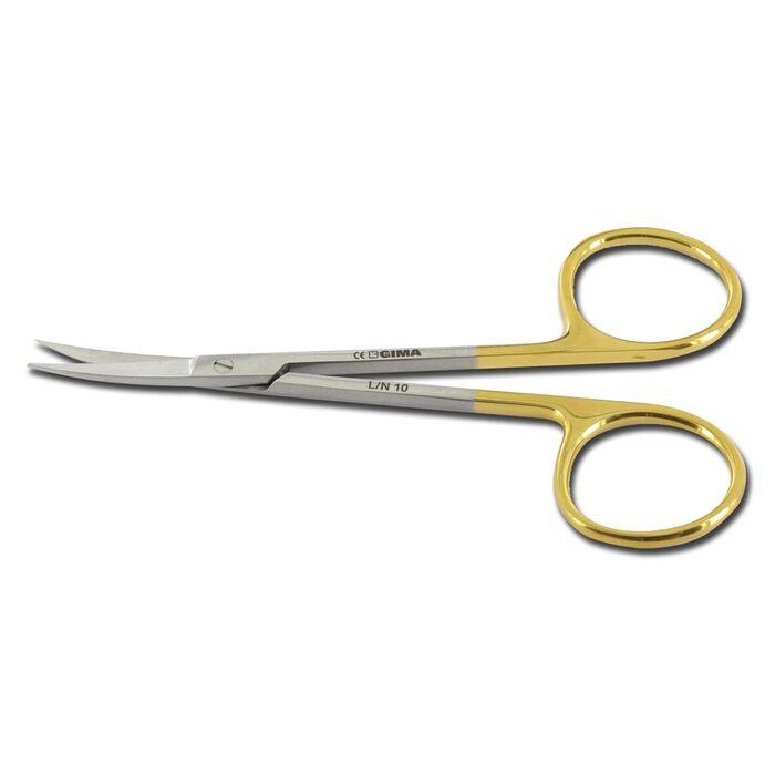 Ножиці хірургічні Gima Iris, вигнуті, 11,5 см, з міцними кінчиками, для високої точності