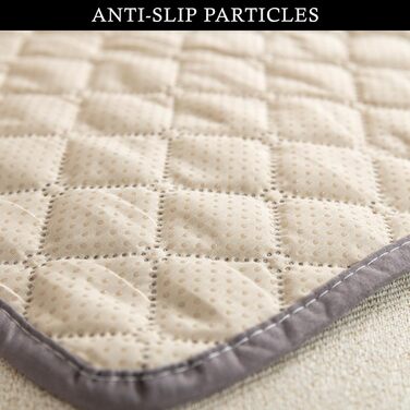 Килимок для собак та котів на диван, 90x120 см, світло-сірий. Захист меблів від бруду та подряпин. Вологостійкий, з неслизьким дном.