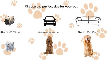 Водонепроникний плед для собак та котів, двосторонній, м'який та зносостійкий, захист для дивану, ліжка та авто, пральна ковдра для тварин (Taupe, Medium)