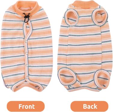 Одяг для котів після операції CITE TOILE, комбінезон для захисту животика, альтернатива E-обруча, помаранчевий, розмір L