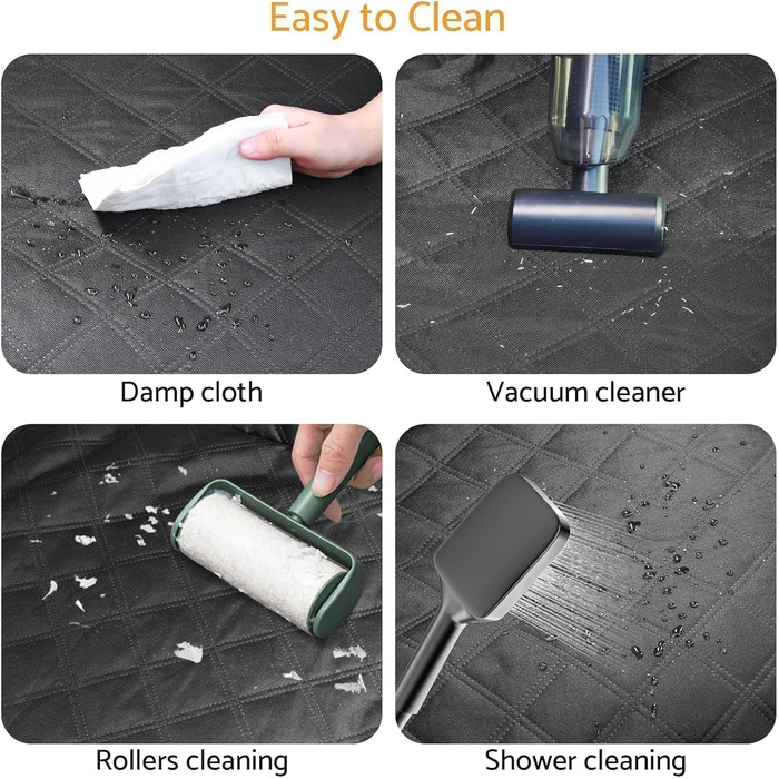 Автомобільна підстилка для собак Maxetodo на заднє сидіння: водовідштовхувальна, з кишенями, захист від подряпин для всіх авто, SUV, вантажівок