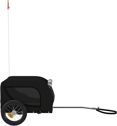 Зручний та безпечний велосипедний причіп для собак Robuster Oxford, чорний, до 30 кг, модель 93996