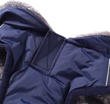 Флісова нашийникова стрічка JoyDaog для собак середніх порід, водонепроникна куртка для собак з бавовняної тканини для холодної зими (XL, Синій)