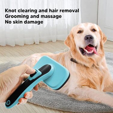 Набір щіток для грумінгу домашніх тварин NFNSIG: щітка Slicker для собак та котів, самоочисна, для масажу та видалення шерсті