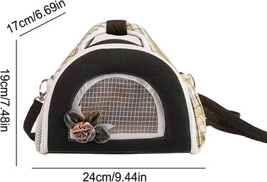 Транспортна сумка для маленьких тварин: переноска для собак, котів, шиншил | Переноска для хом'яків, кроликів, морських свинок, аксесуари для подорожей (Армійний зелений)