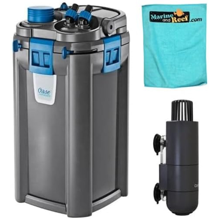 Фільтр OASE BioMaster Thermo 850 з підігрівом, скіммер CrystalSkim 600, рушник — комплект для акваріума (3 предмети)