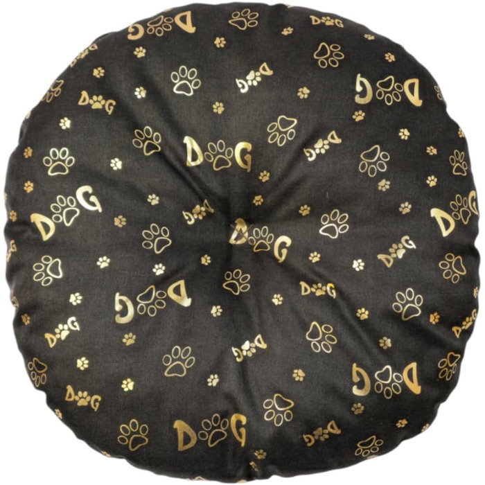 М'який лежак для собак та котів, круглий, діаметр 60 см, коричневий колір. Лежанка для собак, котяча лежанка, килимок для котів, матрац для собак або котів. Можливість прання. Ідеально підходить для переносних кліток або лежанок. Діаметр 60 см (⌀ 50 см, т