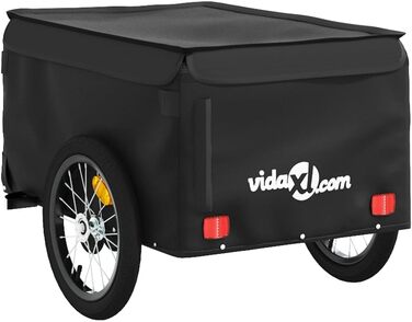 Причіп для велосипеда для собак, транспортний причіп, чорний, 45 кг, сталь, для щоденного транспортування, універсальний, легко монтується