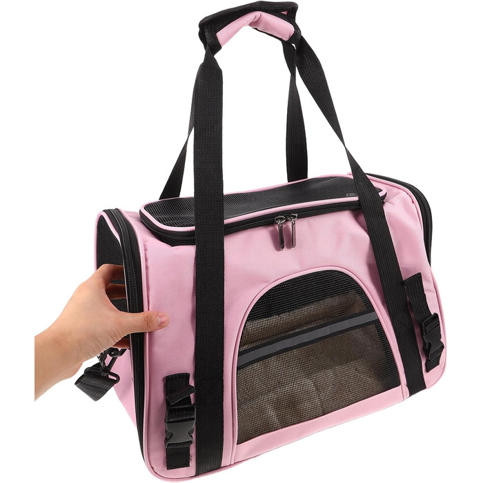 Транспортна сумка для котів та дрібних тварин Aboodam - складана, дихаюча, з надійним закриттям